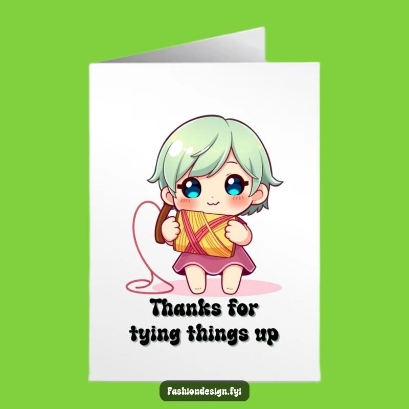 Free Printable Thread Spool Thank You Card: Sweet Downloadable Gift