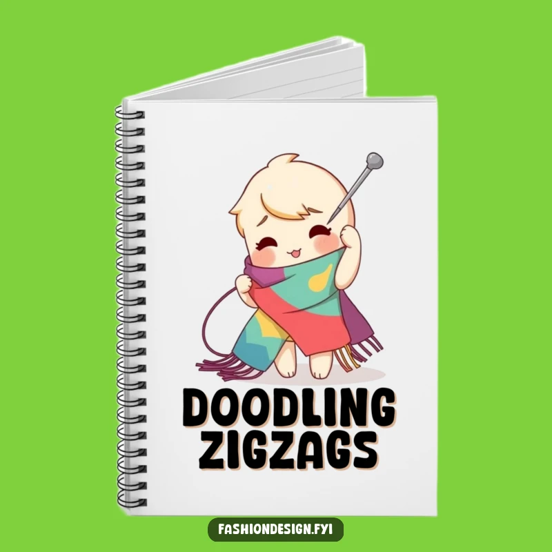 Funny Zig-Zag Stitch Notebook, Bold Ideas, Perfect Gift for Planners