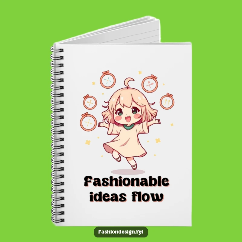 Funny Mannequin Dance Notebook - Happy Character's Style Journal