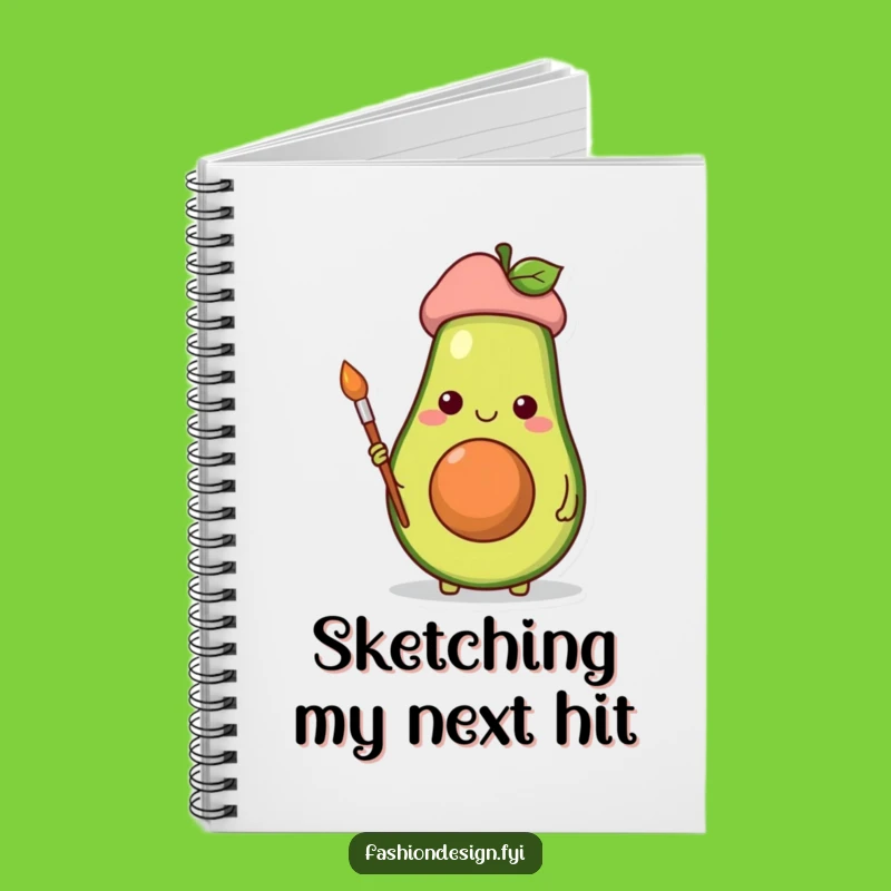 Funny Avocado Artist Notebook: Journal Your Ideas with Quirky Flair