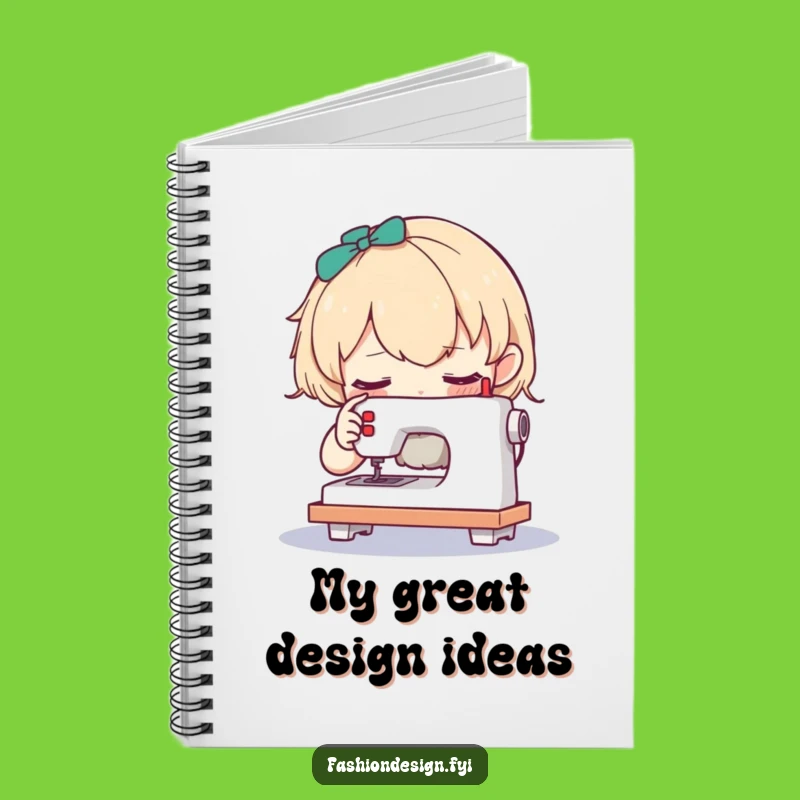 Funny Curious Character Sewing Notebook: Miniature Craft Journal Gift