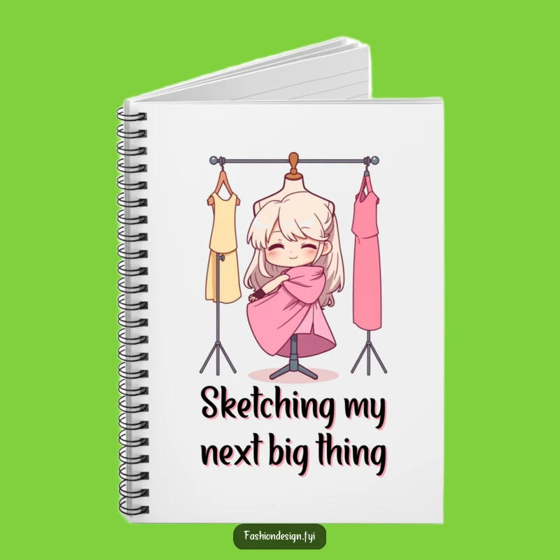 Funny Fashion Designer Notebook: Draping Fabric Ideas, Perfect Journal for Seamstresses