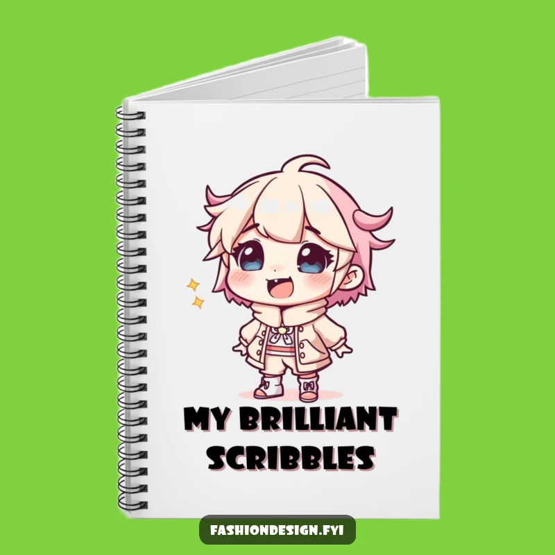 Funny Giggling Designer Outfit Notebook: Sketch Your Ideas Gift