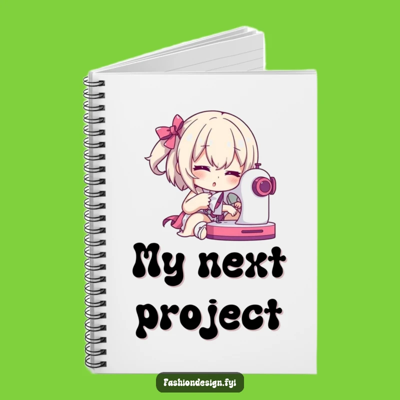 Funny Seamstress Notebook: Dramatic Character with Sewing Machine, Journal Humorous Gift