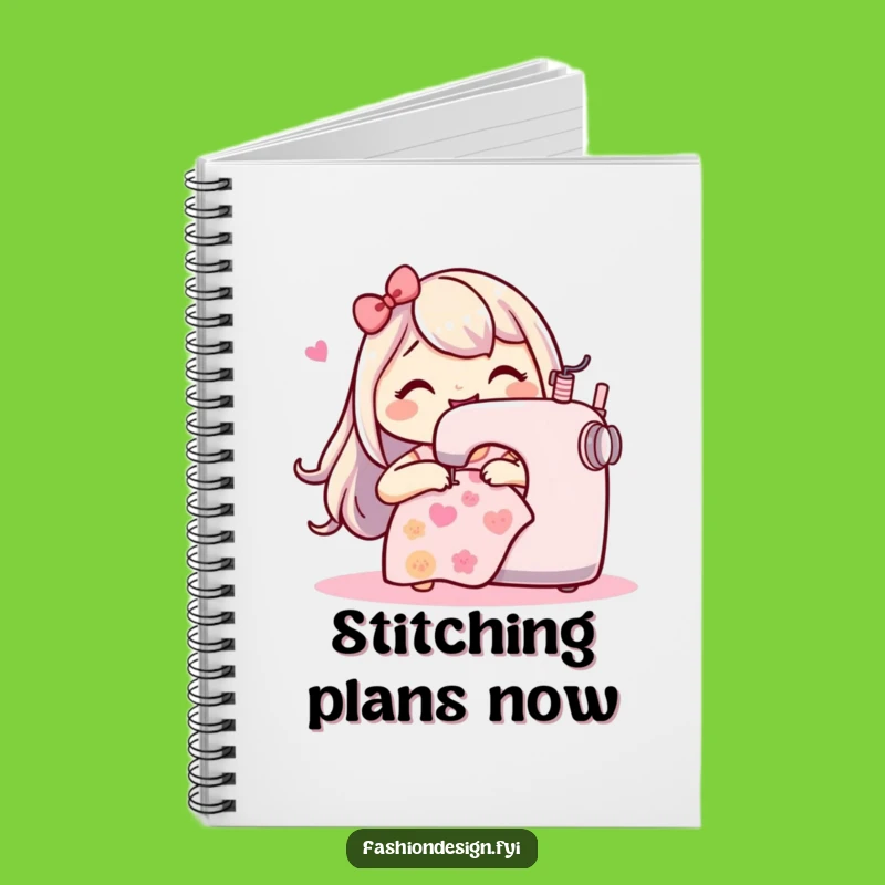 Funny Sewing Machine Notebook: Jot Down Ideas, Perfect Creative Journal Gift