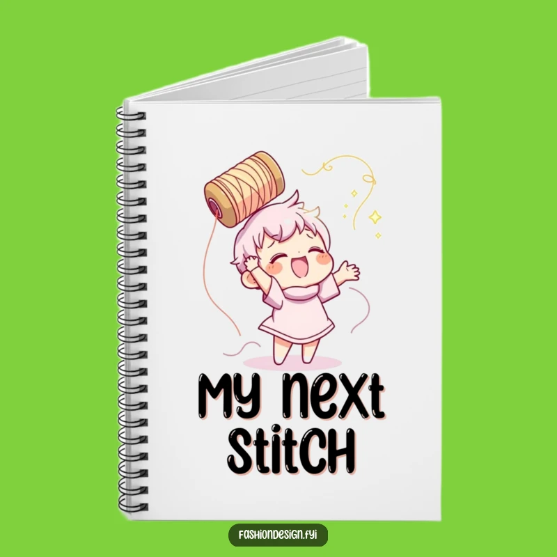 Funny Sewing Notebook: Thread Toss - Jot Down Projects!