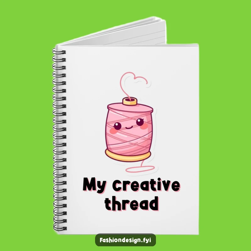 Funny Thread Spool Notebook: Record Your Ideas Funny Craft Gift