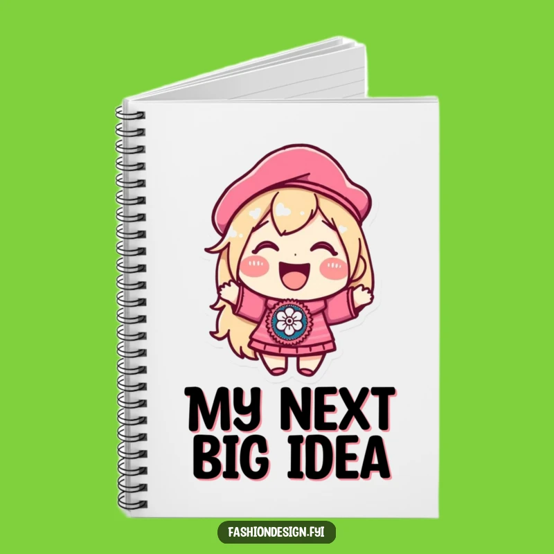 Funny Beret Patch Notebook: Joyful Character Journal for Creative Ideas