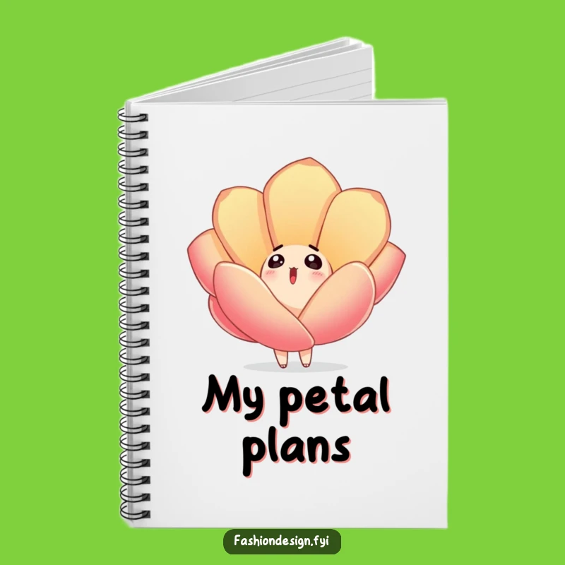 Funny Surprised Petal Fall Notebook: Jot Down Ideas with Whimsical, Humorous Flair