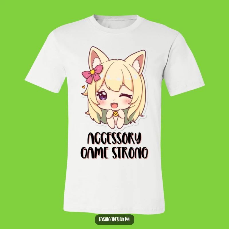 Funny Winking Accessory T-Shirt. Show off your playful side with humor.