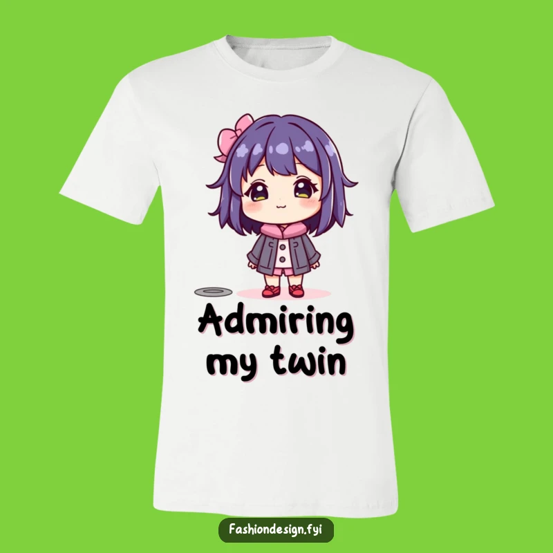 Funny Mannequin Admiration T-Shirt: Beaming Character's Fashion Joy