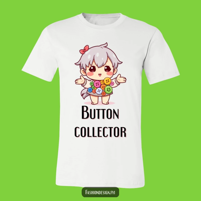 Funny Crafter T-Shirt - Button Art & Hobby Humor