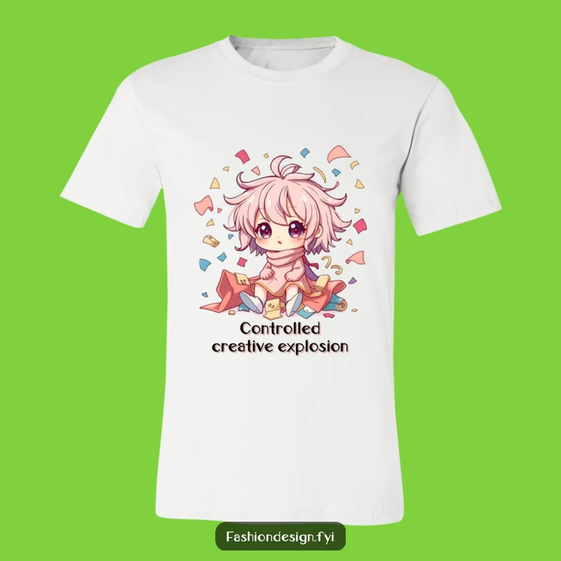 Funny Creative Chaos Fabric Scraps Tee - Humorous Gift for Sewers & Artists