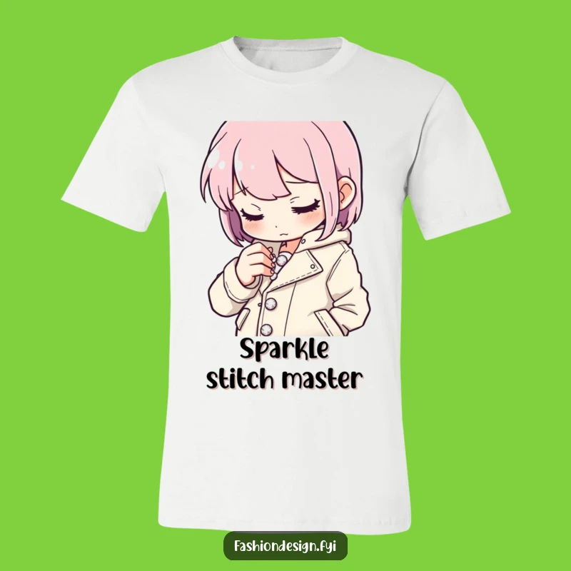 Funny Button Stitcher T-Shirt, Detail-Oriented Humor, Great Craft Gift