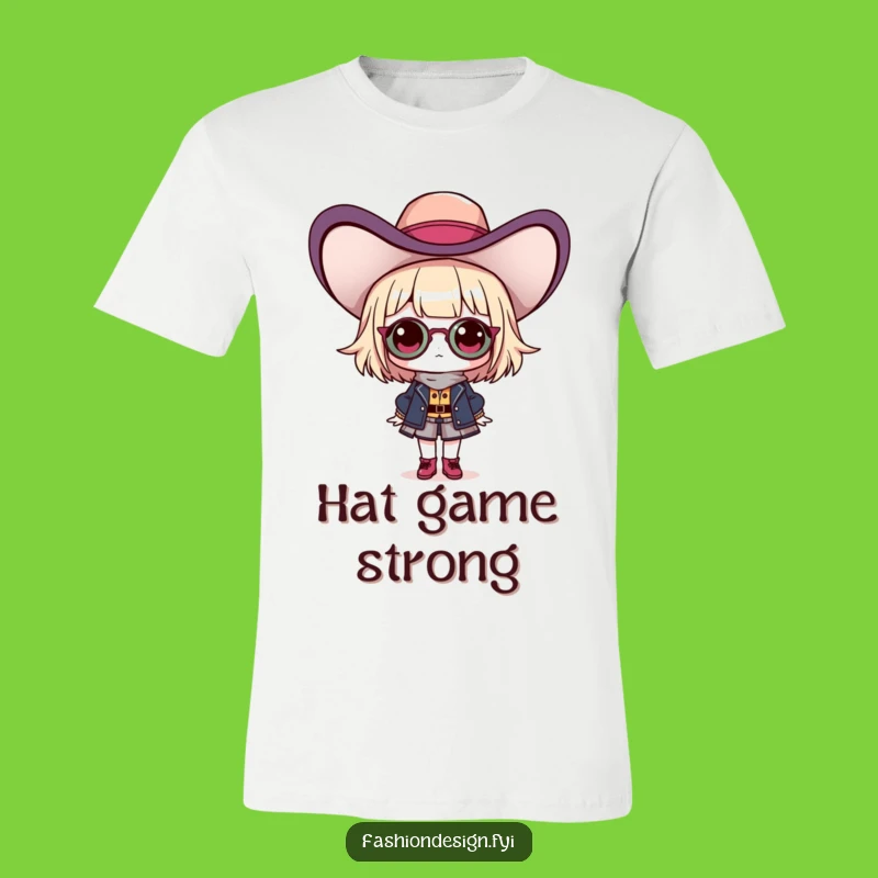 Funny Fashionista Hat T-Shirt: Strut Your Style Funny Gift Apparel