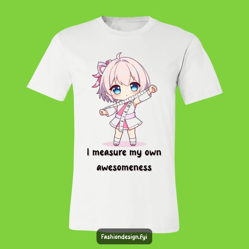 Funny Measuring Tape Sash Character Tee - Humorous Gift for Designers & Builders