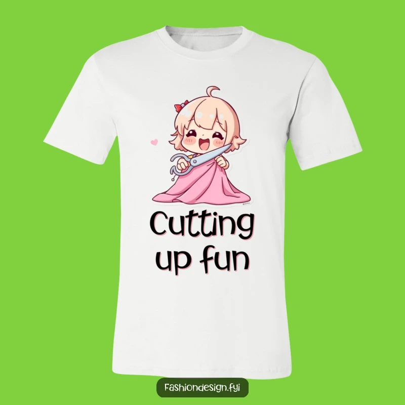 Funny Sewing T-Shirt: Fabric Cutter Tee, Great Funny Gift for Crafters