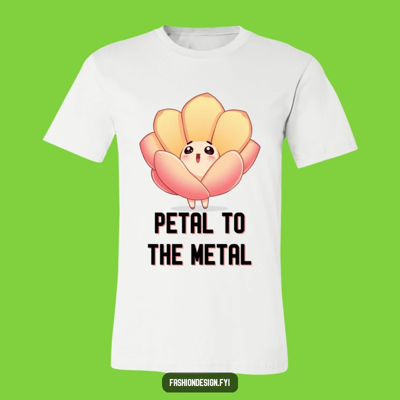 Funny Surprised Petal Fall T-Shirt: Wear Your Wonder with This Hilarious Tee