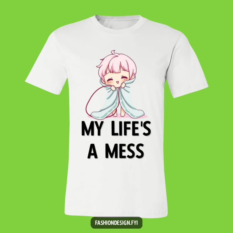 Funny Unraveling Fabric T-Shirt - Hilarious & Comical Apparel Gift!