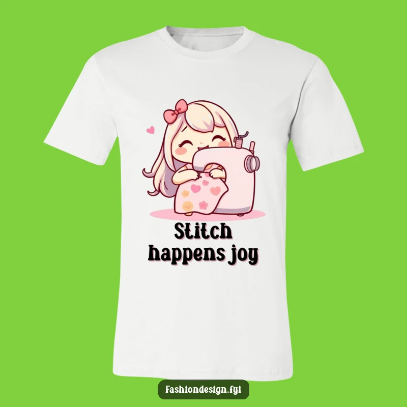 Funny Sewing Machine T-Shirt: Stitching Fun with Glee, Hilarious Crafter Tee Gift