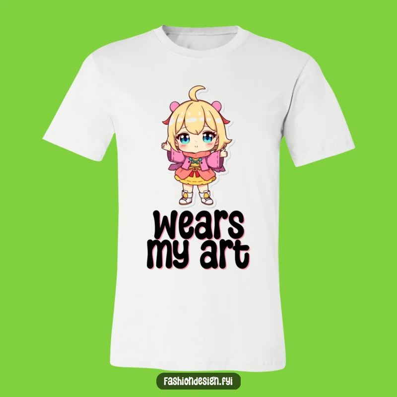 Funny Fashion Showcase T-Shirt: Character with Unique Outfit, Humorous Gift