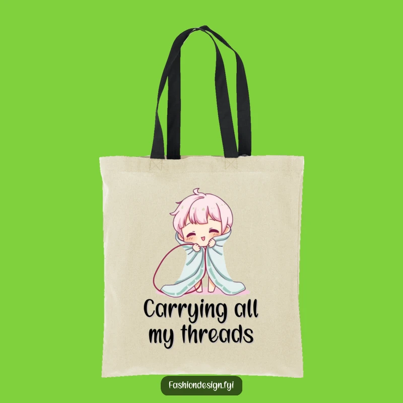 Funny Unraveling Tote Bag - Hilarious Carry-All for Your Messy Life!