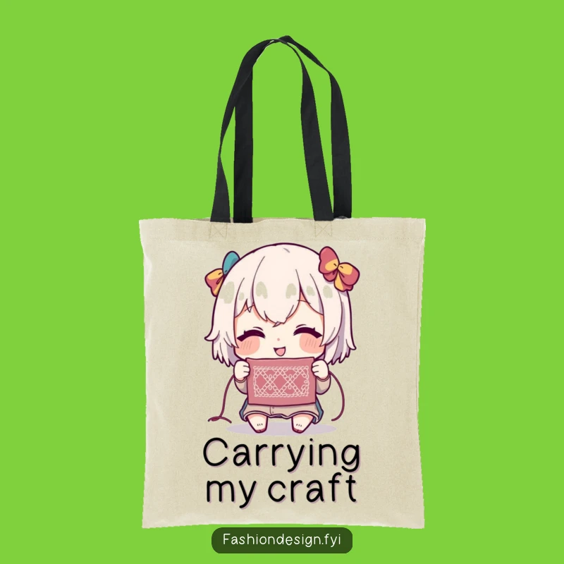 Funny Stitch Tote Bag: Chic Accessory for Detail-Oriented Crafters Gift