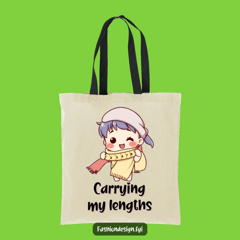 Funny Tailor Tote Bag - Carry Your Long Scarf Project