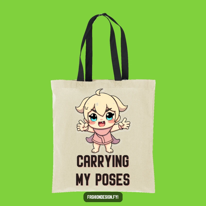 Funny Model Tote Bag: Carry Your Style with a Dramatic Pose, a Hilarious Gift