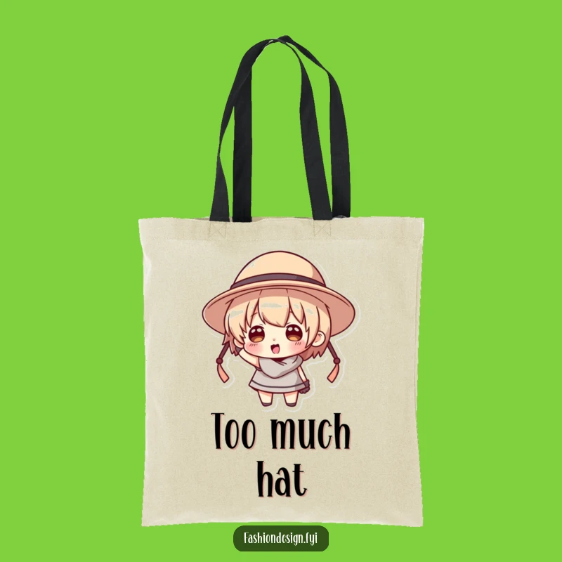 Funny Big Hat Tote Bag: Carry Your Laughs with This Character Bag