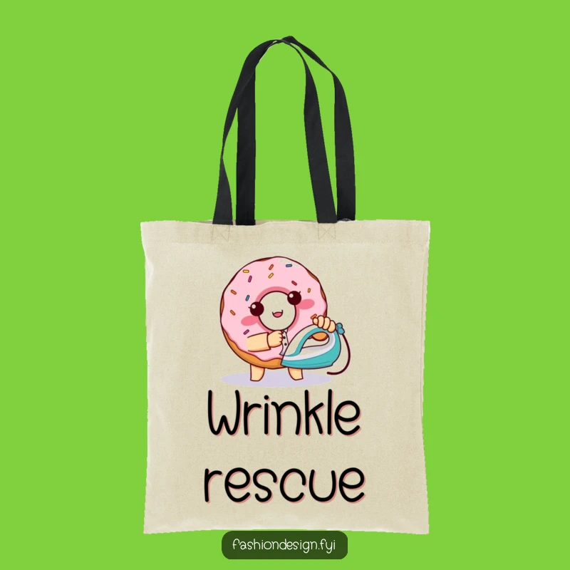 Funny Donut Ironing Tote Bag: Mischievous Baker's Carry-All Gift