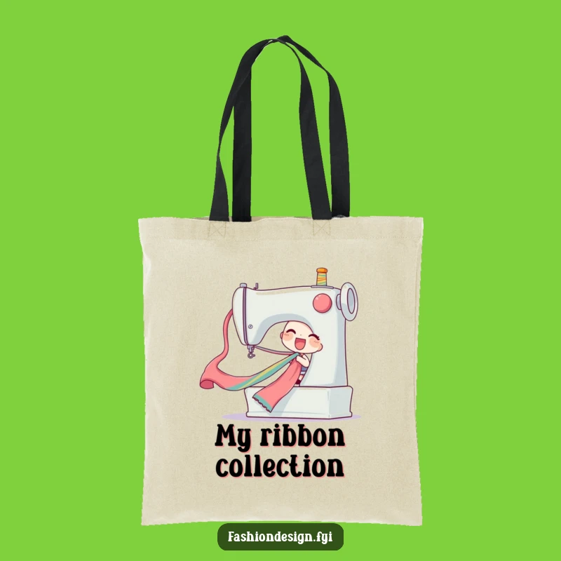 Funny Ribbon Pull Tote Bag, Carry Your Creativity, Great Gift