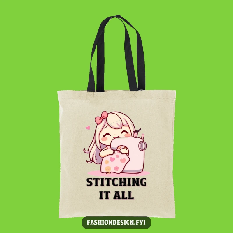 Funny Sewing Machine Tote Bag: Carry Your Projects, Perfect Stylish Carryall Gift
