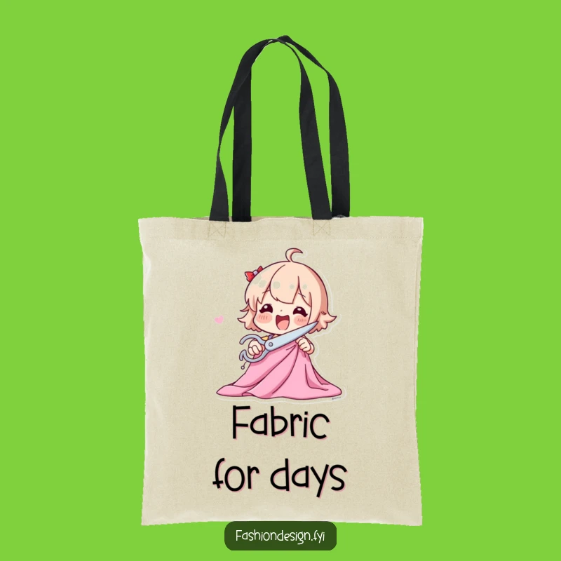 Funny Sewing Tote Bag: Fabric Lover's Carryall, Perfect Funny Gift for Crafters