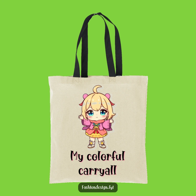 Funny Fashion Showcase Tote Bag: Character with Unique Outfit, Carry-All Humorous Gift