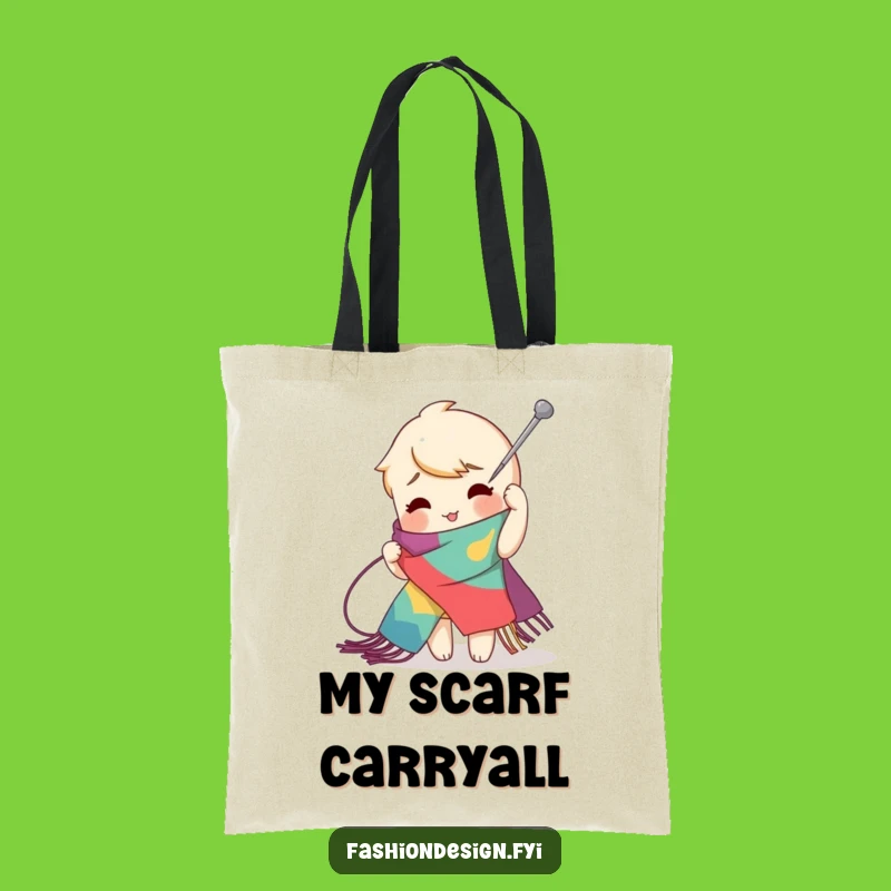 Funny Zig-Zag Stitch Tote Bag, Carry Your Boldness, Great Gift